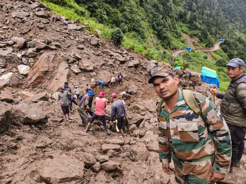 Rudraprayag: Search and rescue operation underway for pilgrims stranded on the rain-ravaged trek route to Kedarnath